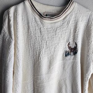 Vintage Northwest Territory Embroidered Deer Sweater